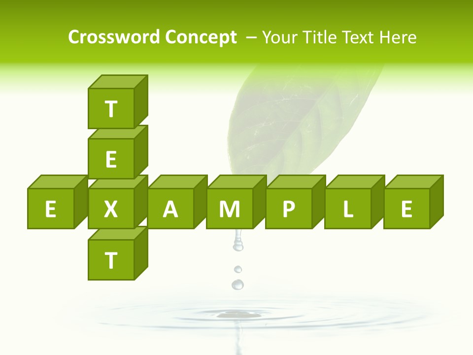 Green Ripple Fresh PowerPoint Template