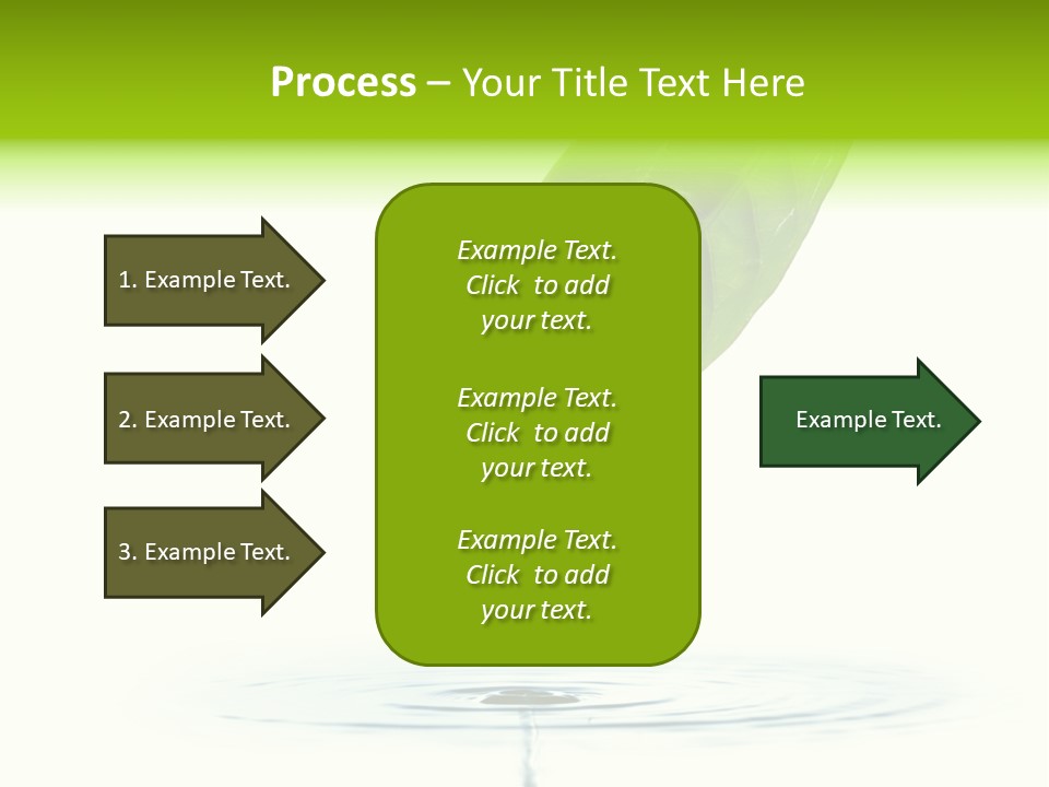 Green Ripple Fresh PowerPoint Template