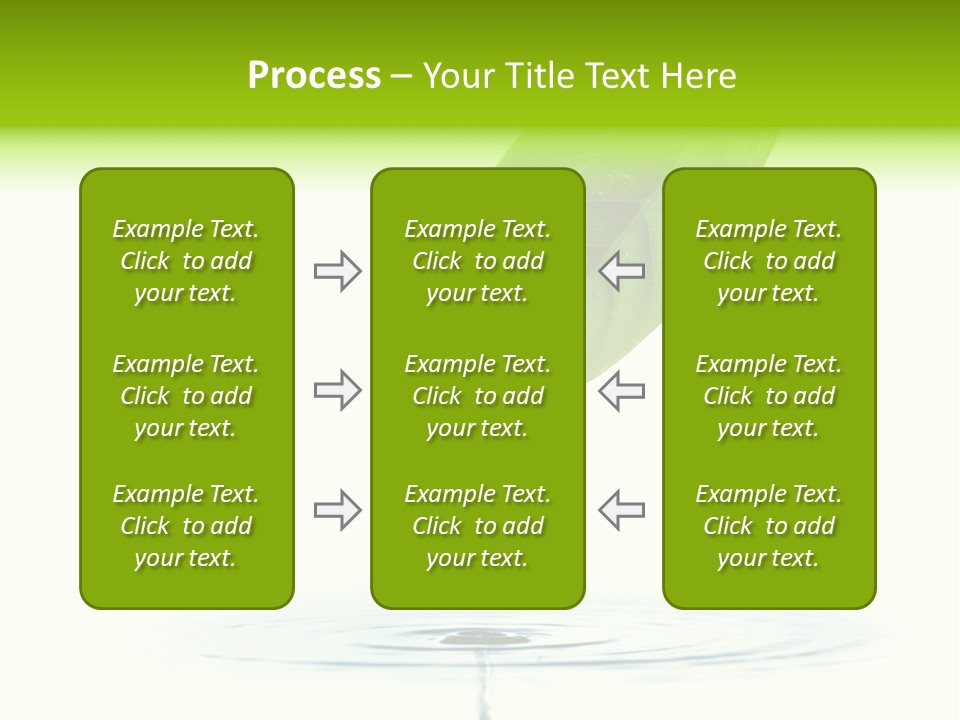 Green Ripple Fresh PowerPoint Template