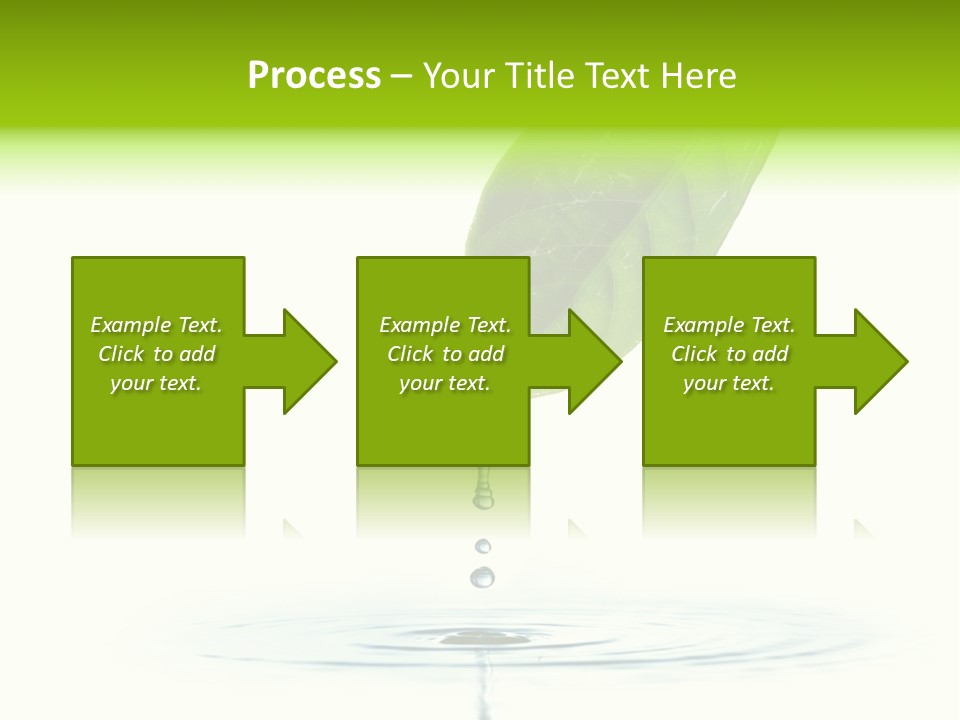Green Ripple Fresh PowerPoint Template