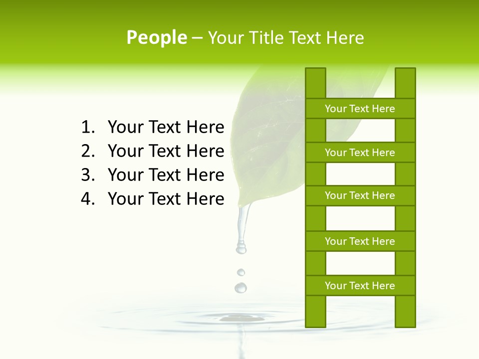 Green Ripple Fresh PowerPoint Template