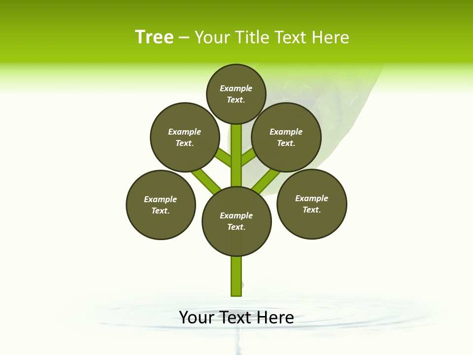 Green Ripple Fresh PowerPoint Template