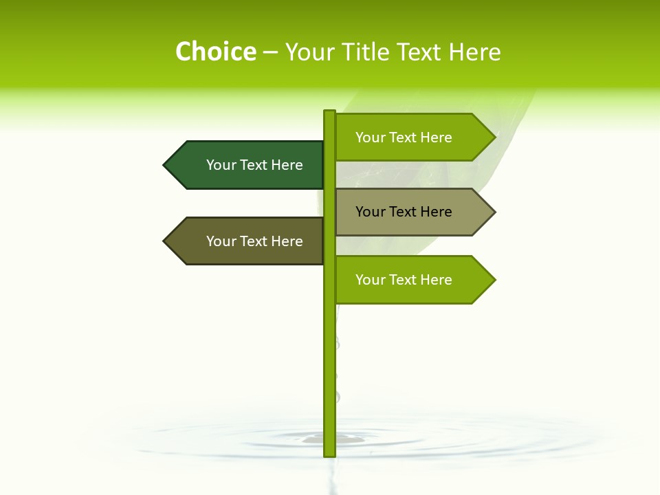 Green Ripple Fresh PowerPoint Template