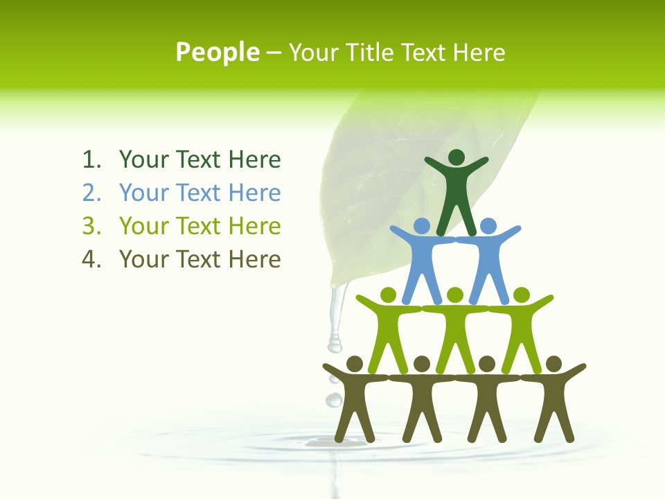 Green Ripple Fresh PowerPoint Template