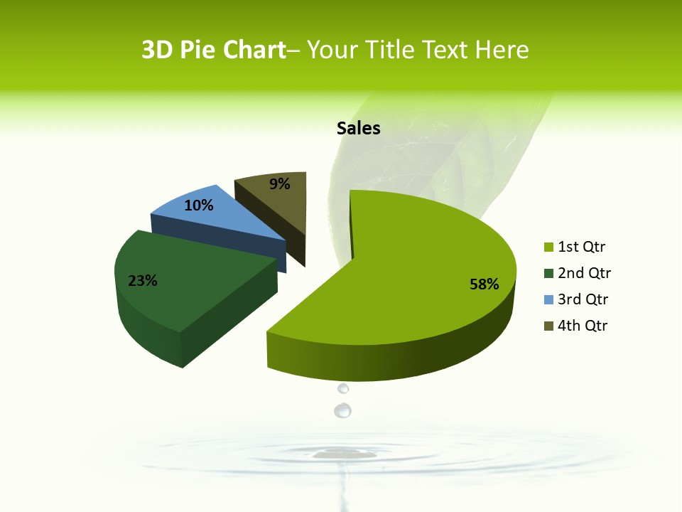 Green Ripple Fresh PowerPoint Template