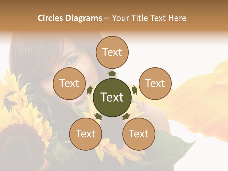 Sunflower Flower Love PowerPoint Template