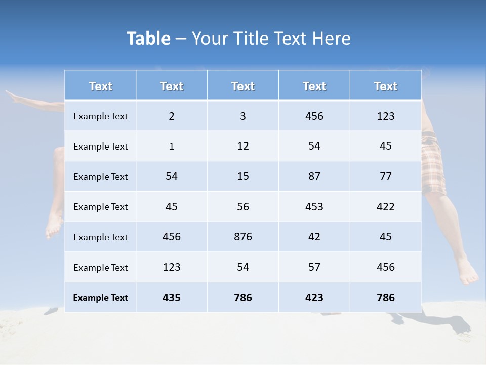 Energy Life Sand PowerPoint Template