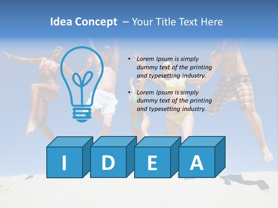 Energy Life Sand PowerPoint Template