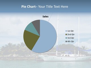 Yacht Palm Fiji PowerPoint Template