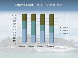 Yacht Palm Fiji PowerPoint Template