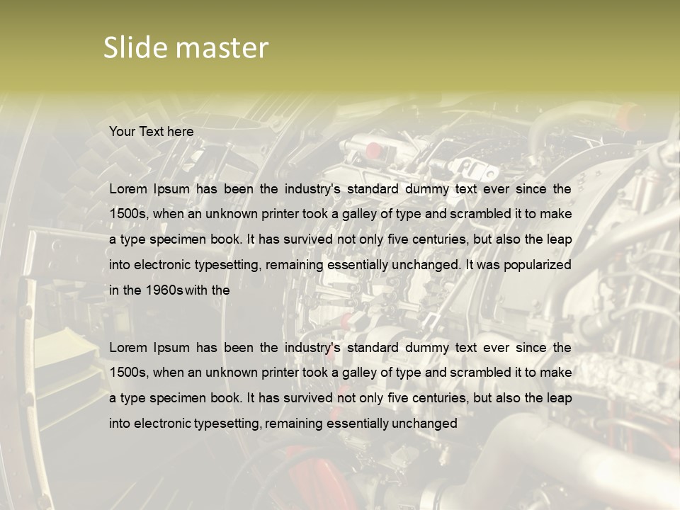 Airlines Aeroplane Airline PowerPoint Template