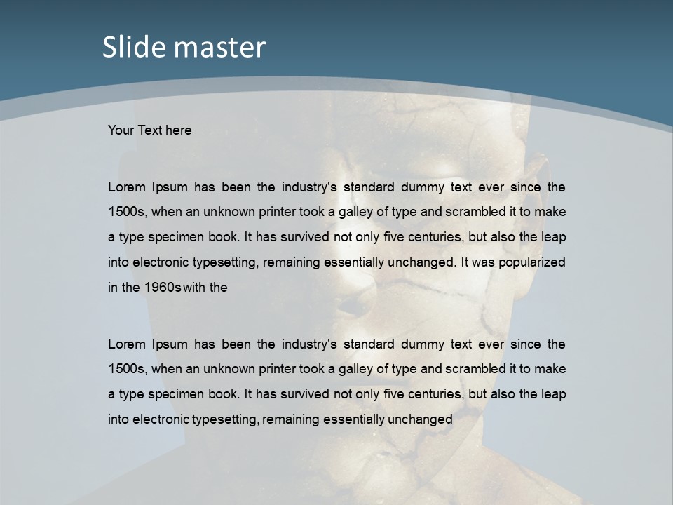 Dirt Crack Pattern PowerPoint Template