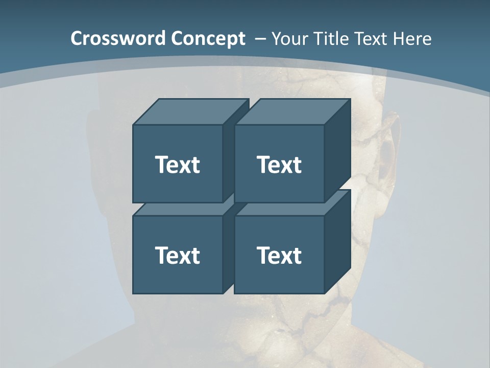 Dirt Crack Pattern PowerPoint Template
