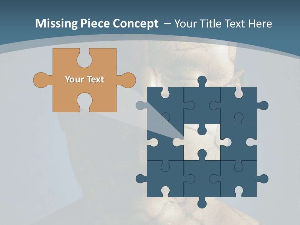 Dirt Crack Pattern PowerPoint Template