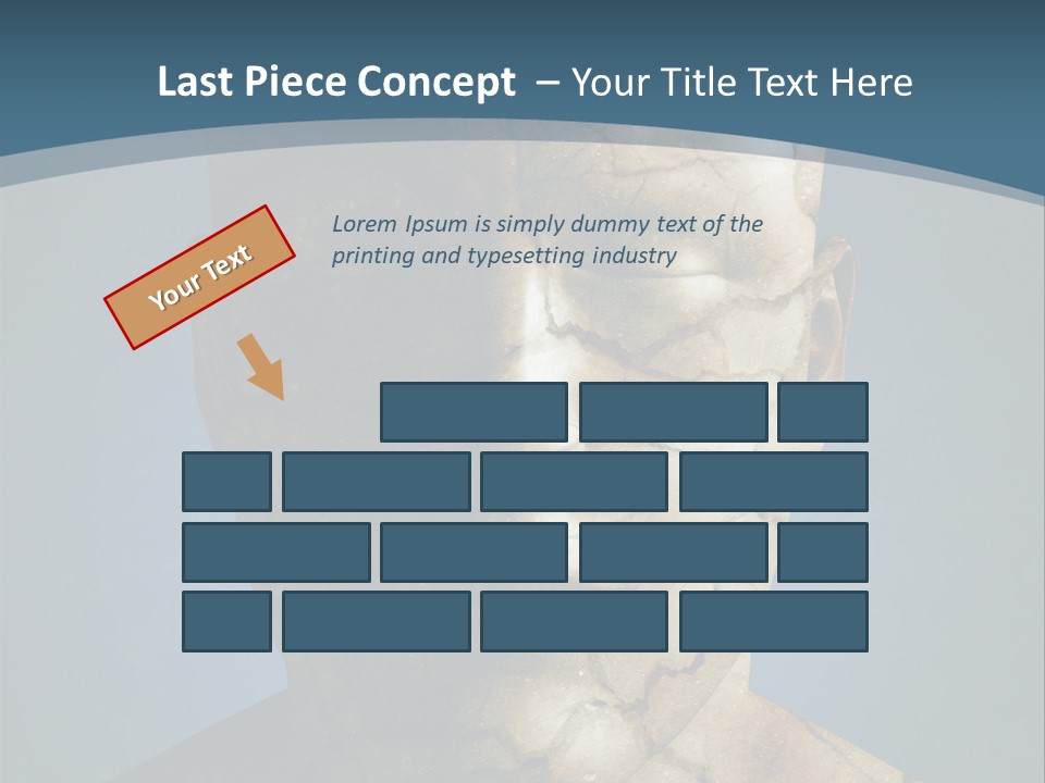 Dirt Crack Pattern PowerPoint Template
