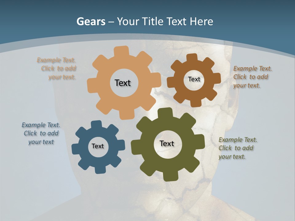 Dirt Crack Pattern PowerPoint Template