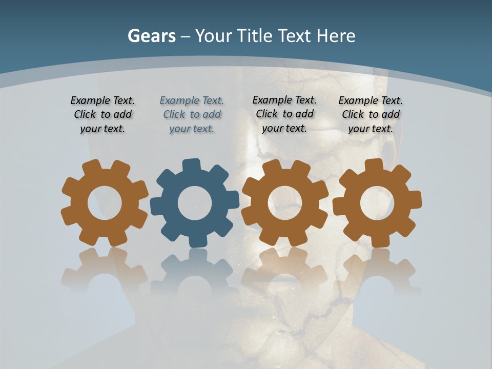 Dirt Crack Pattern PowerPoint Template