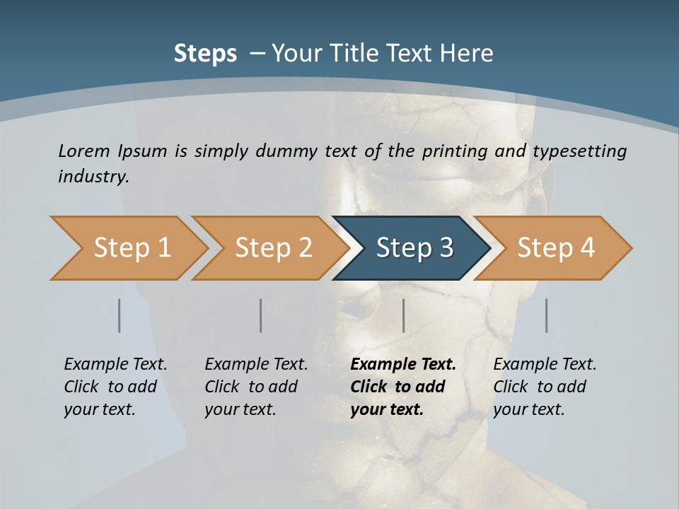Dirt Crack Pattern PowerPoint Template