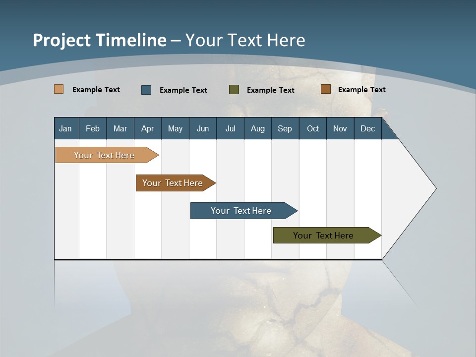 Dirt Crack Pattern PowerPoint Template