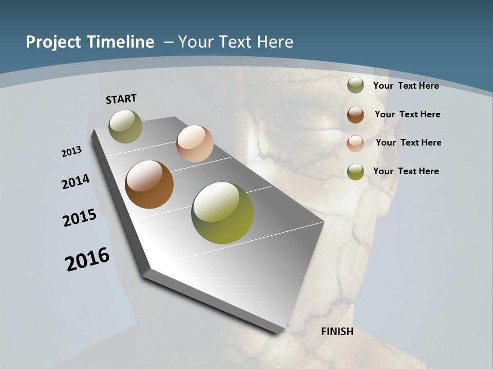 Dirt Crack Pattern PowerPoint Template