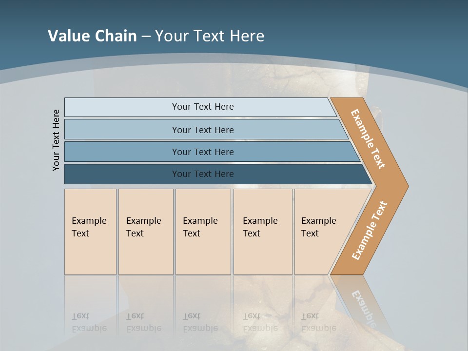 Dirt Crack Pattern PowerPoint Template