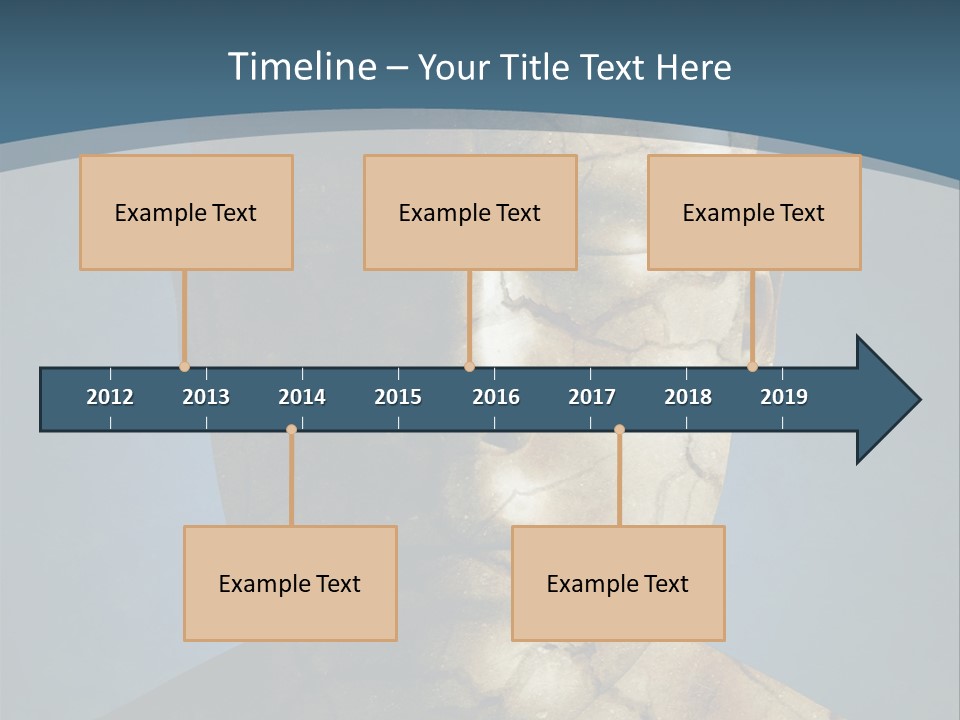 Dirt Crack Pattern PowerPoint Template