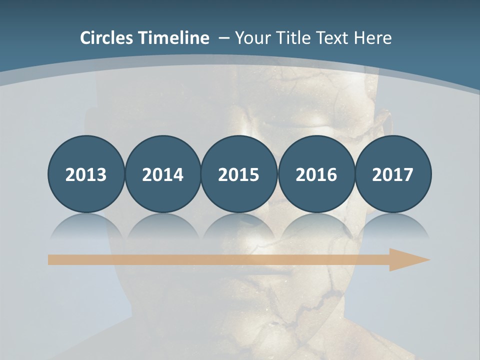 Dirt Crack Pattern PowerPoint Template