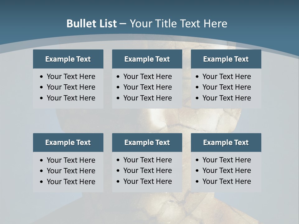 Dirt Crack Pattern PowerPoint Template