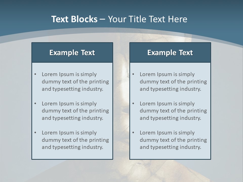Dirt Crack Pattern PowerPoint Template