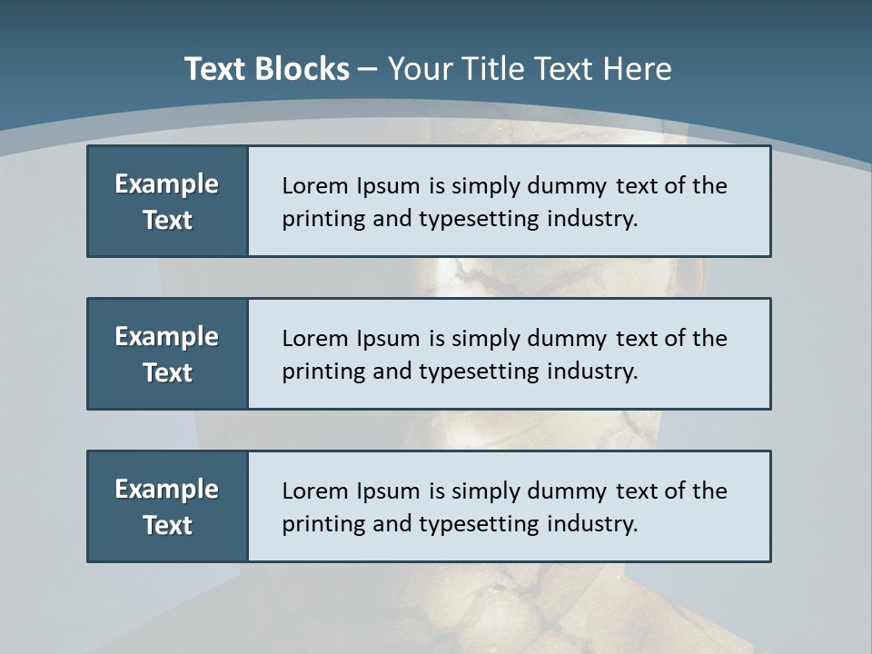 Dirt Crack Pattern PowerPoint Template