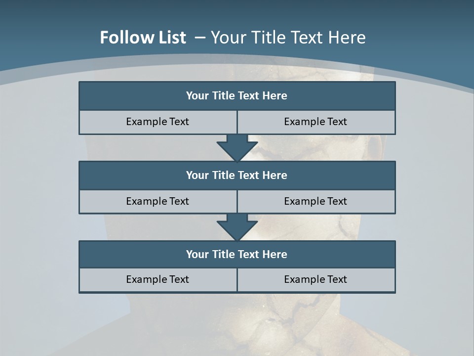 Dirt Crack Pattern PowerPoint Template