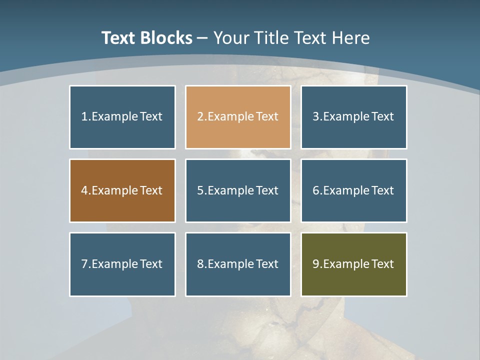 Dirt Crack Pattern PowerPoint Template