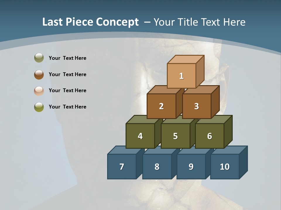 Dirt Crack Pattern PowerPoint Template