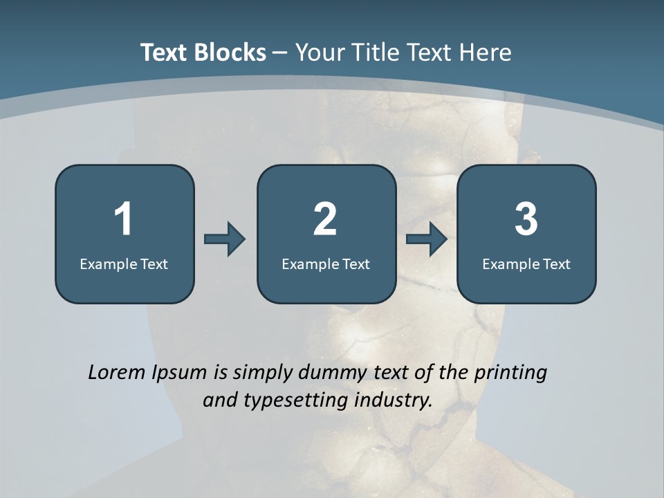 Dirt Crack Pattern PowerPoint Template
