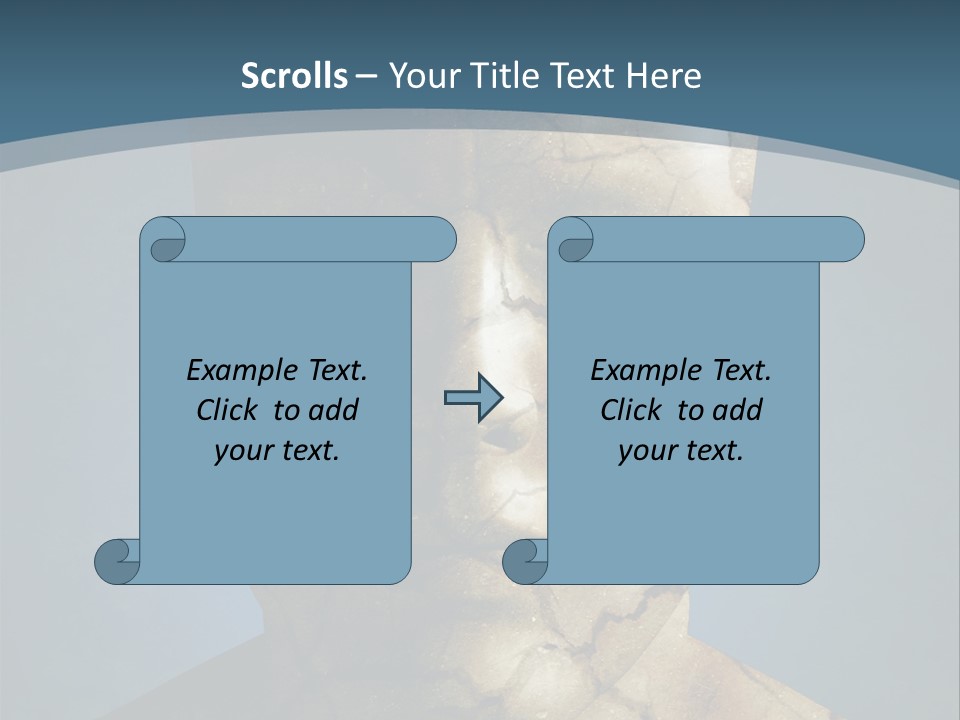 Dirt Crack Pattern PowerPoint Template