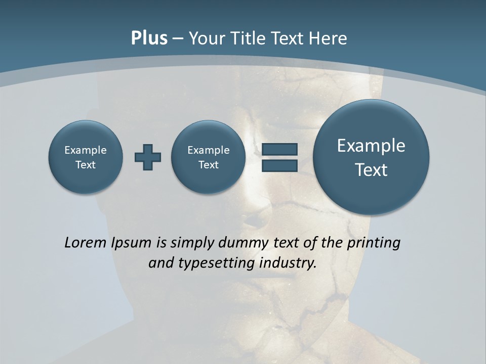 Dirt Crack Pattern PowerPoint Template