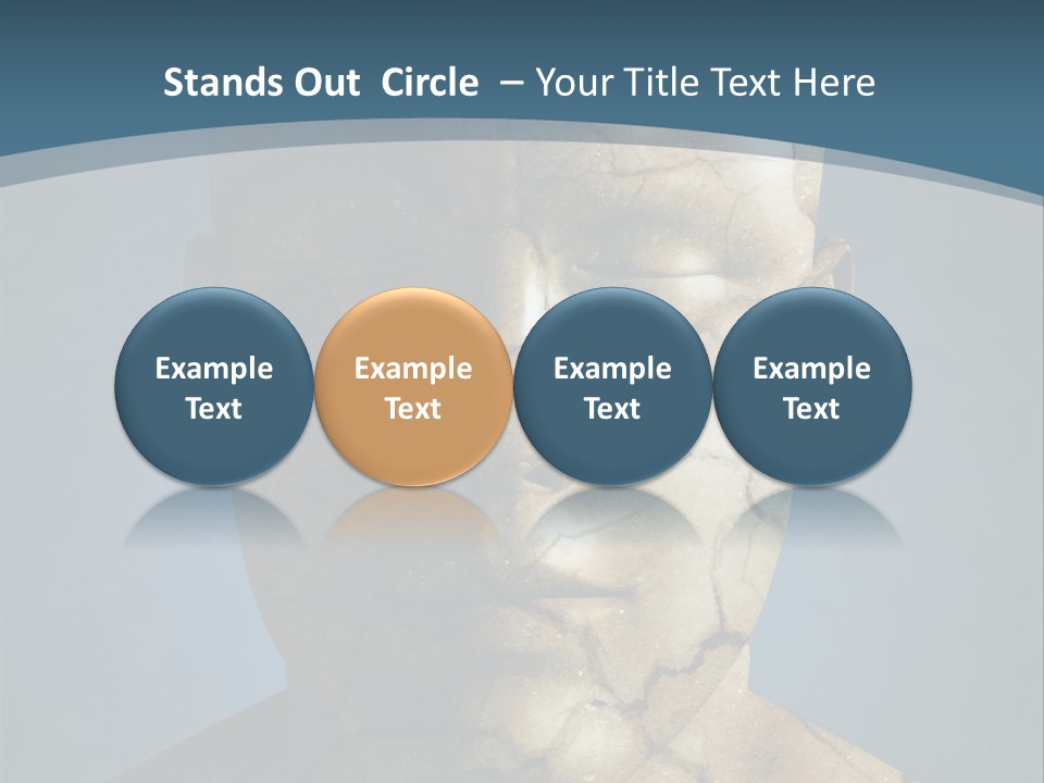 Dirt Crack Pattern PowerPoint Template