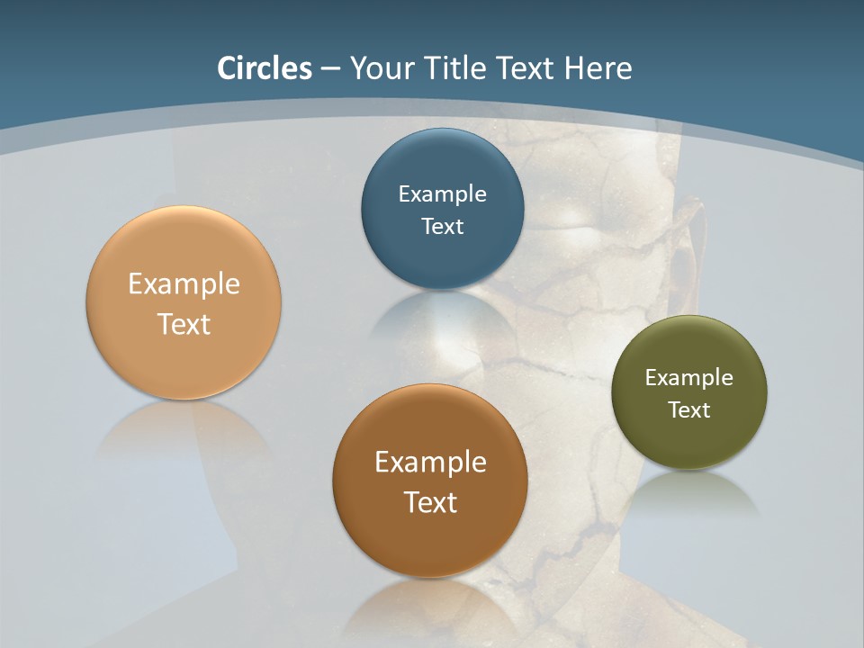 Dirt Crack Pattern PowerPoint Template