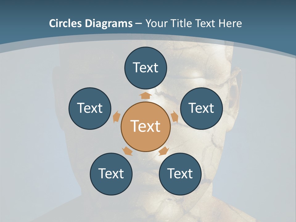 Dirt Crack Pattern PowerPoint Template