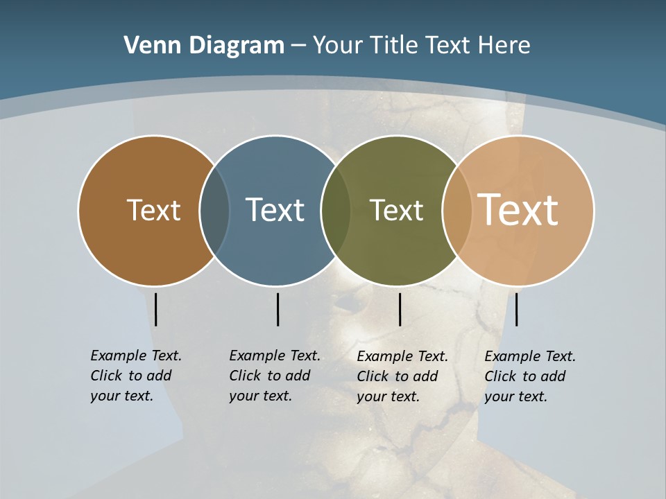 Dirt Crack Pattern PowerPoint Template