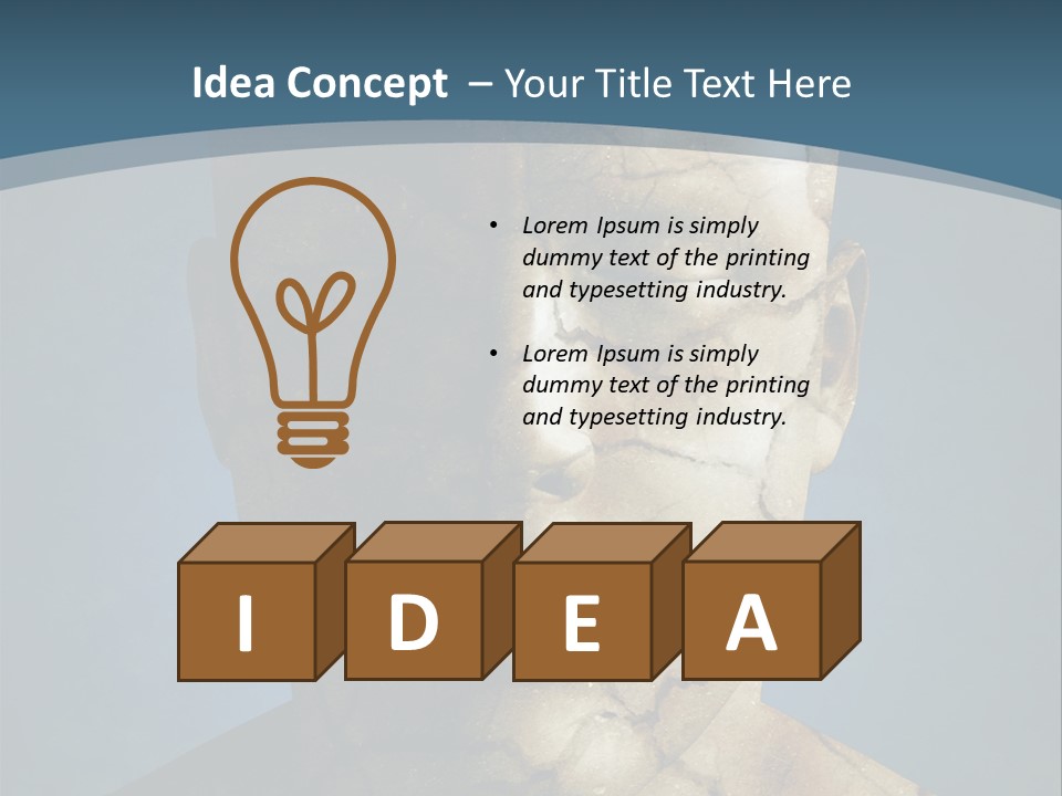 Dirt Crack Pattern PowerPoint Template