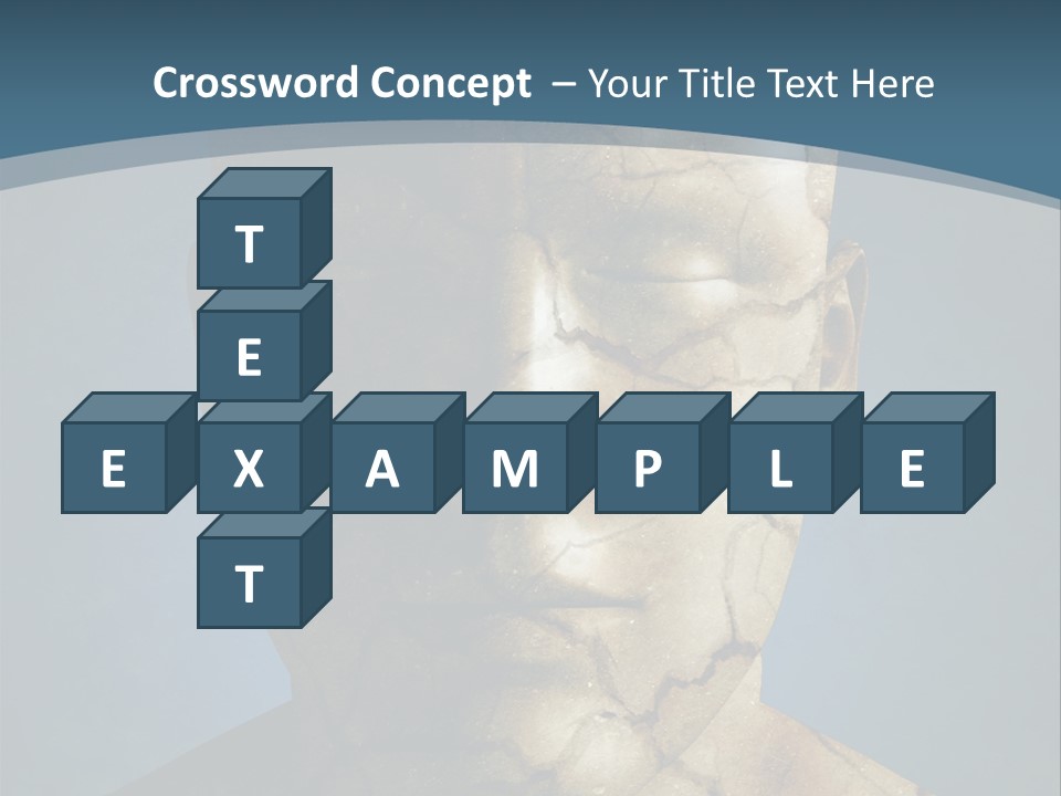 Dirt Crack Pattern PowerPoint Template