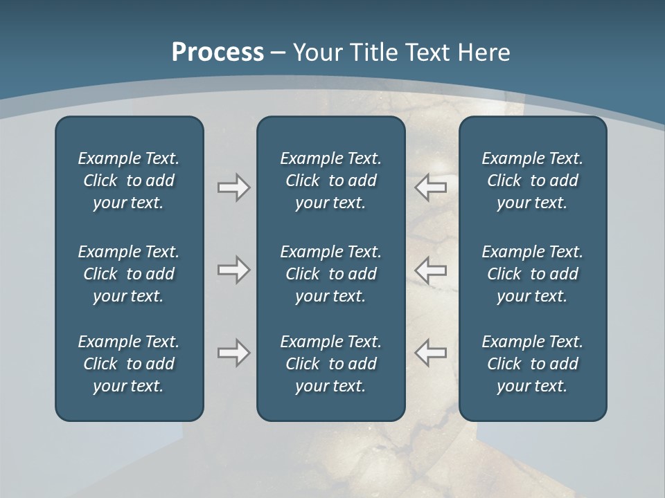 Dirt Crack Pattern PowerPoint Template