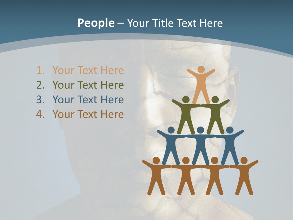 Dirt Crack Pattern PowerPoint Template