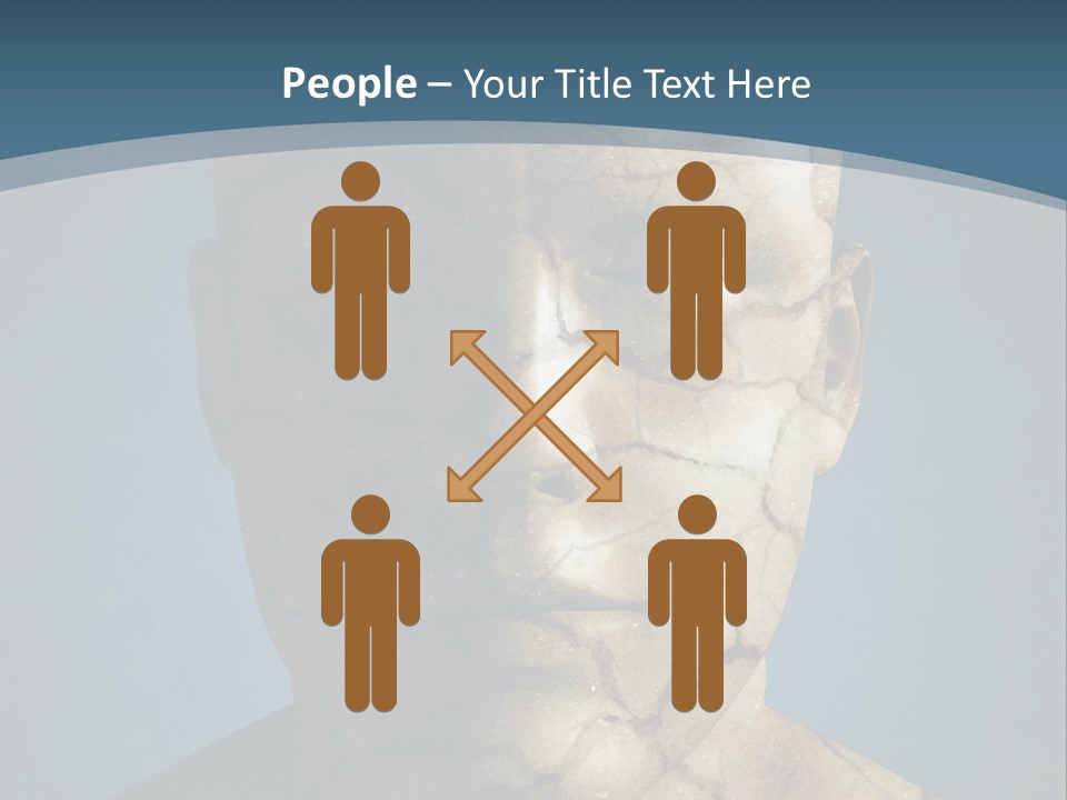 Dirt Crack Pattern PowerPoint Template