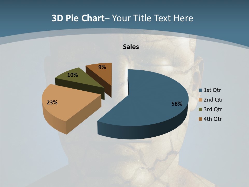Dirt Crack Pattern PowerPoint Template