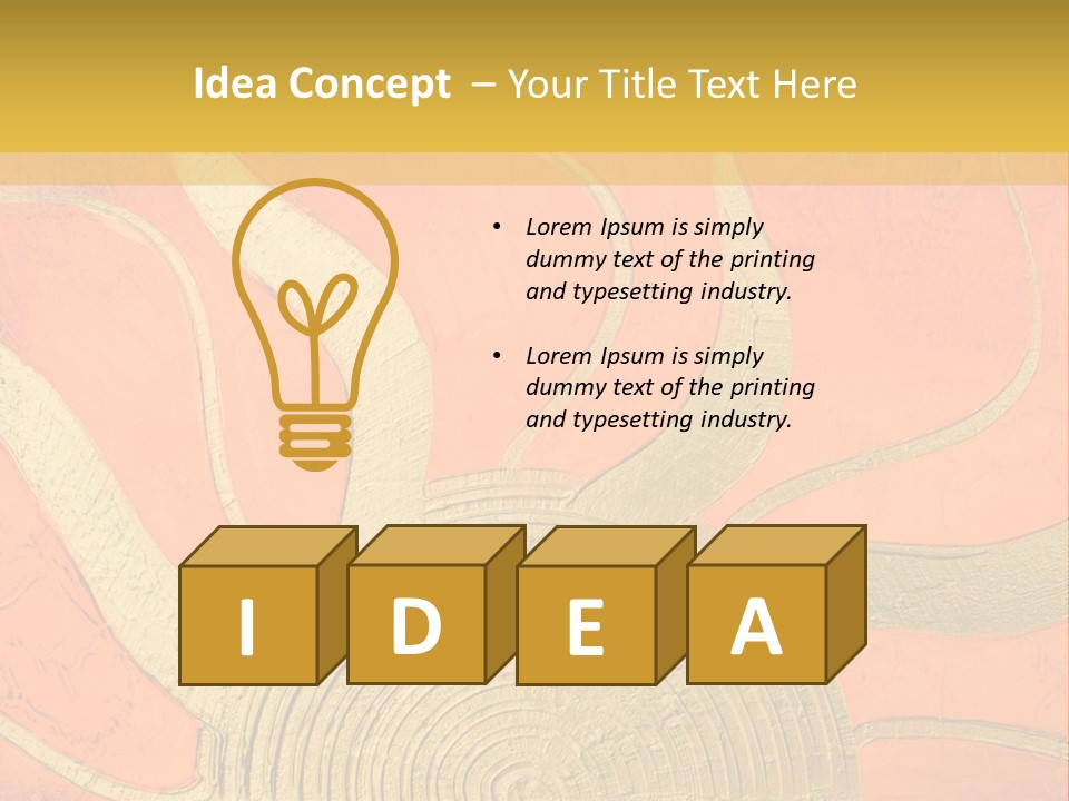 Painting Image Light PowerPoint Template