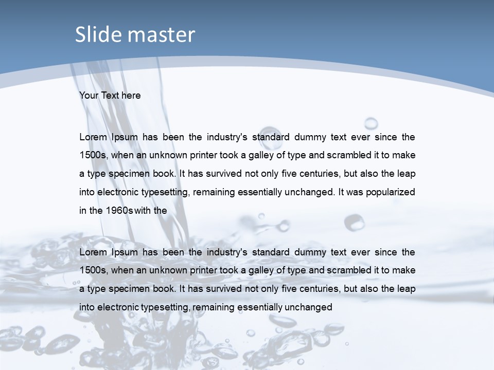Rain Healthy Wave PowerPoint Template