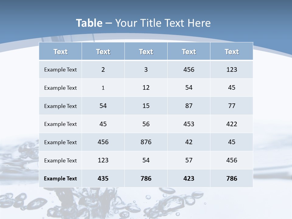 Rain Healthy Wave PowerPoint Template