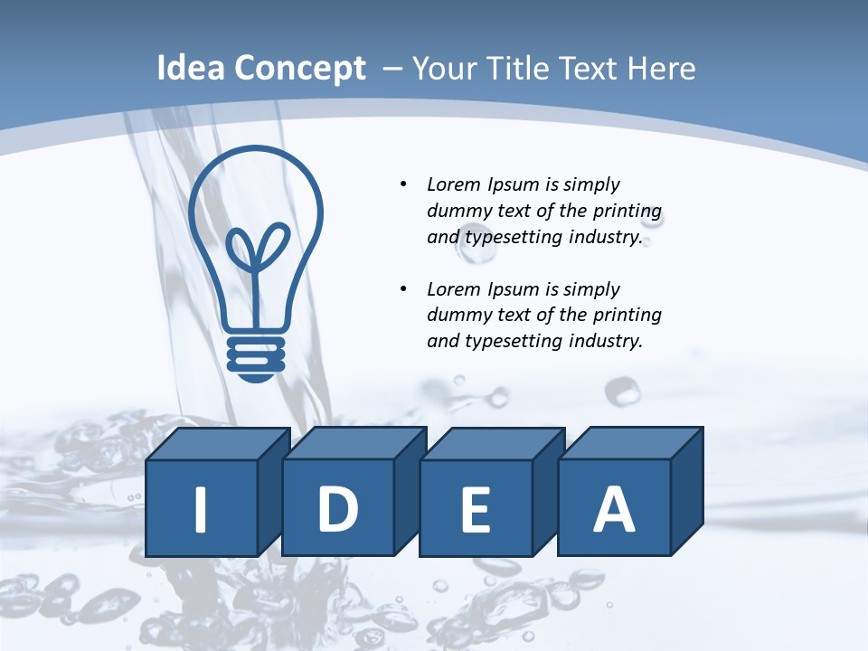 Rain Healthy Wave PowerPoint Template